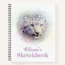 Snow Leopard Sketchbook Notizbuch