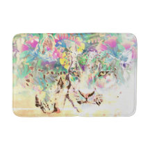 Snow leopard tropische Blume Hawaiianisches Tier