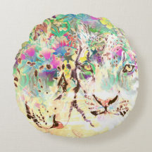 Snow leopard tropische Blume Hawaiianisches Tier