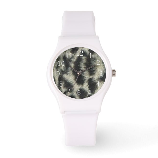 Snow Leopard Watch Armbanduhr (Vorderseite)