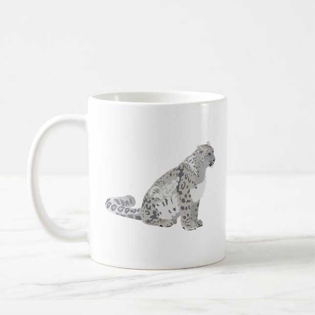 Snow Leopard Wild Cat Kaffeetasse (Links)