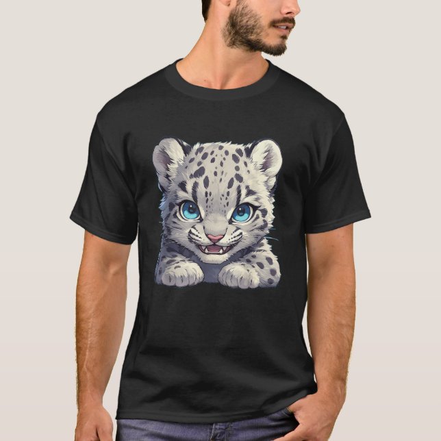 Snow Leopards Lovers Snow Leopard  T-Shirt (Vorderseite)