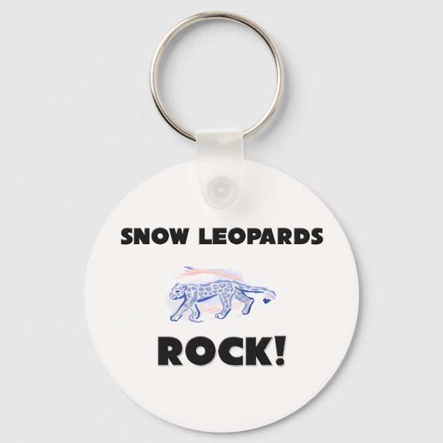 Snow Leopards Rock Schlüsselanhänger (Vorderseite)