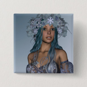 Snow Maiden Button