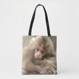 Snow Monkey Baby, Jigokudani, Nagano, Japan 2 Tasche