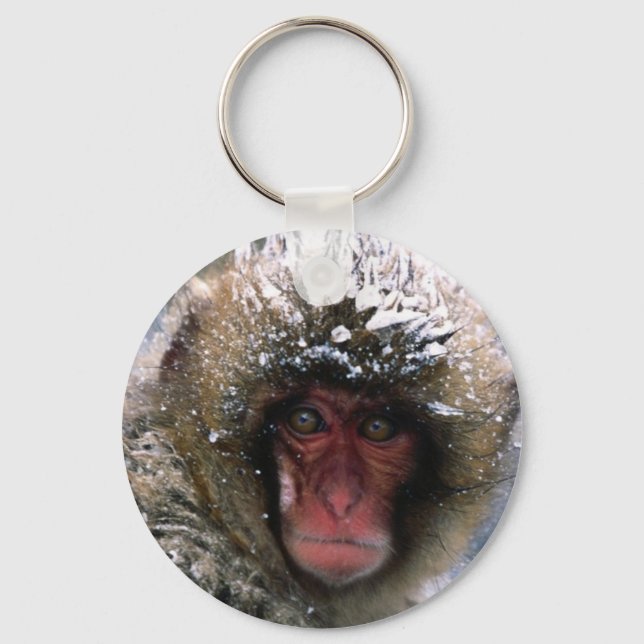 Snow Monkey Schlüsselanhänger (Vorderseite)
