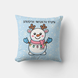 Snow Much Fun Kuschelkissen für den Winter Kissen