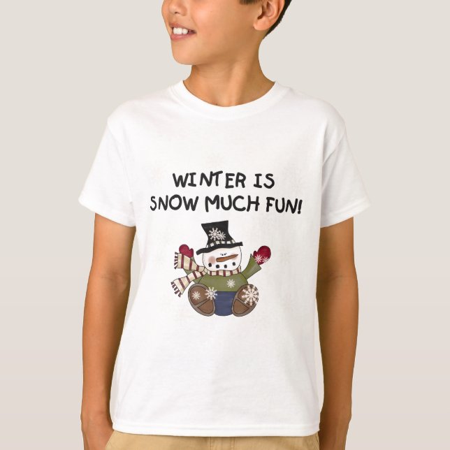 Snow Much Fun Snowman Tshirts und Geschenke (Vorderseite)