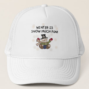 Snow Much Fun Snowman Tshirts und Geschenke Truckerkappe