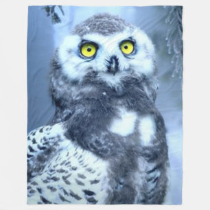 SNOW OWL FLEECEDECKE