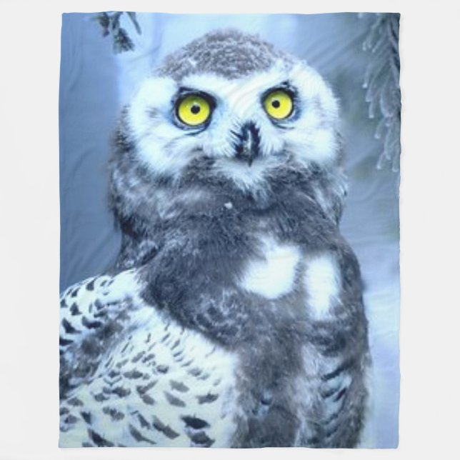 SNOW OWL FLEECEDECKE (Vorderseite)