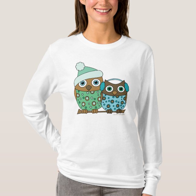 Snow Owls T-Shirt (Vorderseite)