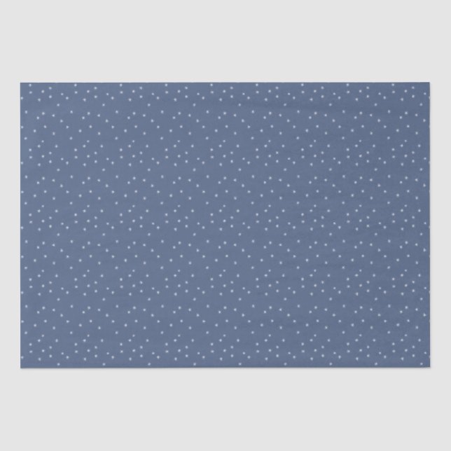 Snow Periwinkle Snowflake Winternacht Weihnachten Seidenpapier (Vorderseite)