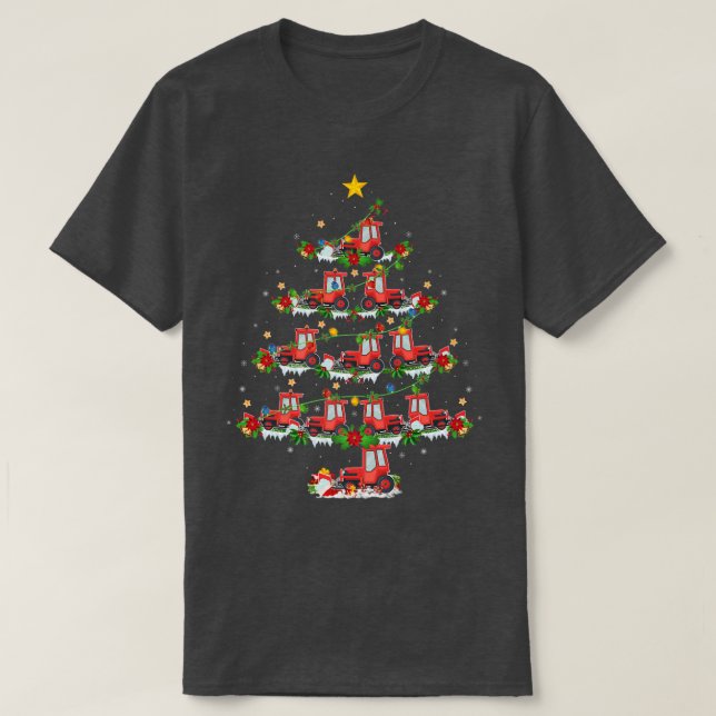 Snow Plough Lover Xmas Matching Santa Snow Plow Ch T-Shirt (Design vorne)