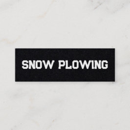 Snow Plower QR Mini Visitenkarte