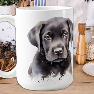 Snow Puppy - Labrador Puppy - Black Labrador Kaffeetasse