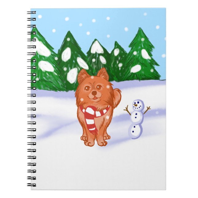 Snow Puppy Notizblock (Vorderseite)