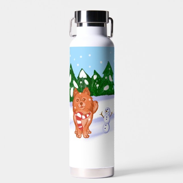 Snow Puppy Trinkflasche (Vorne)