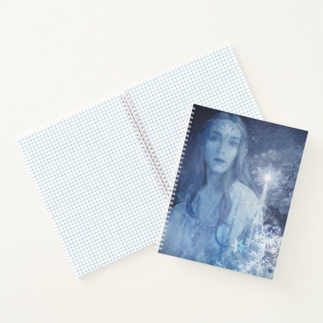 Snow Queen Christmas Fantasy Artwork Notizbuch (Innenseite)