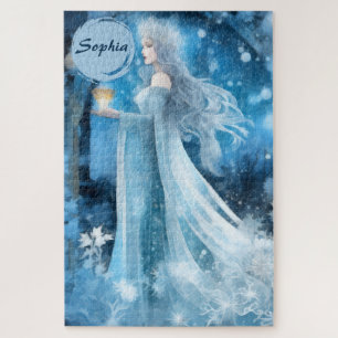 Snow Queen Fantasy Art - Mystische Wintergöttin
