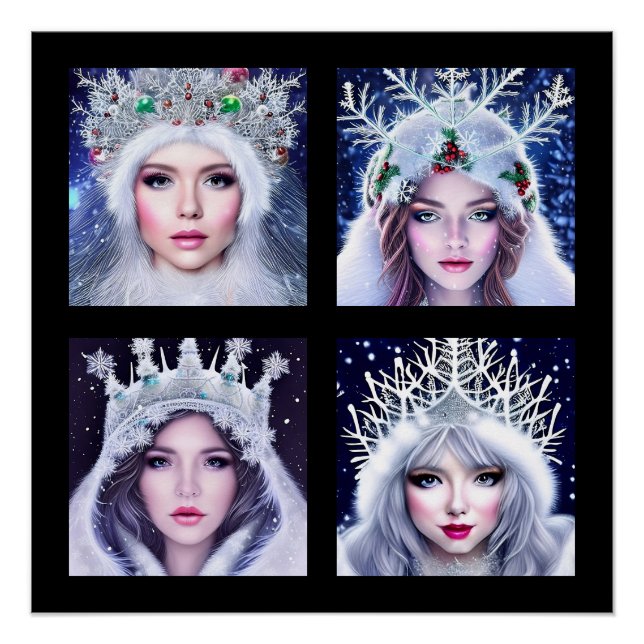 Snow Queens Winter Wonderland Poster (Vorderseite)