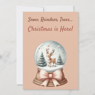 ❄️ Snow🎄 Reindeer, Trees. Christmas is Here! Einladung