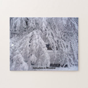 Snow Scene Puzzle in Wisconsin