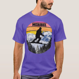Snow Ski Meribel Skigebiete Frankreich T-Shirt