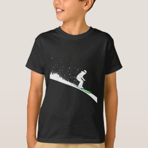 Snow Ski Vater Lustiger Wintersport Skier Skifahre T-Shirt
