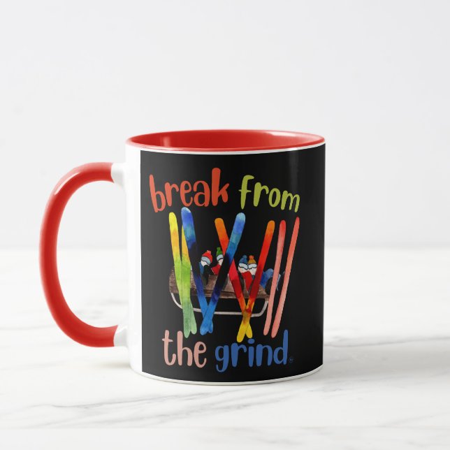Snow Skiers BFTG Kaffee Tasse (Links)
