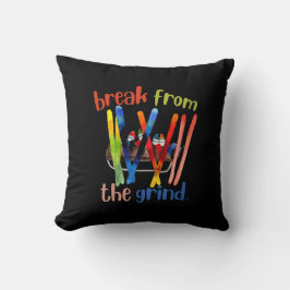 Snow Skiers BFTG Pillow Kissen