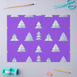 Snow Trees Elegant Winter Seidenpapier