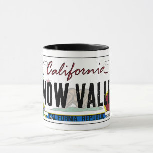 Snow Valley California Flag Kennzeichen Tasse