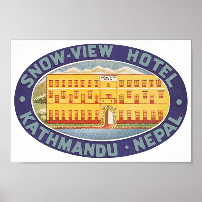 Snow View Hotel Kathmandu Nepal Poster (Vorne)
