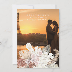 Snow White Pampas Grass Beach Tropischer Jungle Save The Date