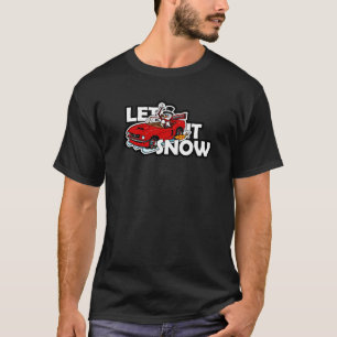 Snowan fährt Sportwagen Schnee lassen T-Shirt
