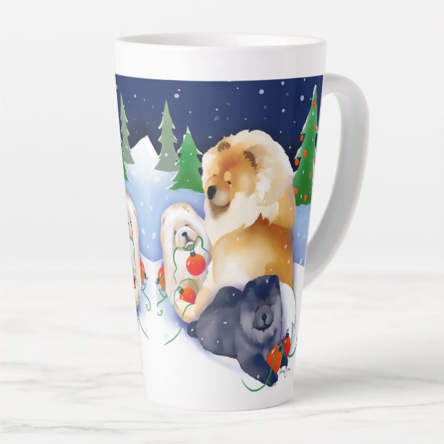 SNOWBABIES Chow 2020 Holiday Tasse (Rechte Ecke)