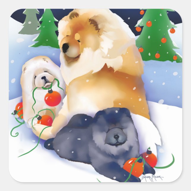 SNOWBABIES Chow Stickers (Vorderseite)