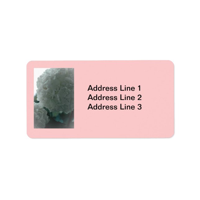 Snowball-Bush-Label Adressaufkleber (Vorne)