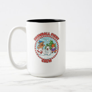 Snowball Fight Crew 15 oz Two-Tone Coffee Mug Zweifarbige Tasse