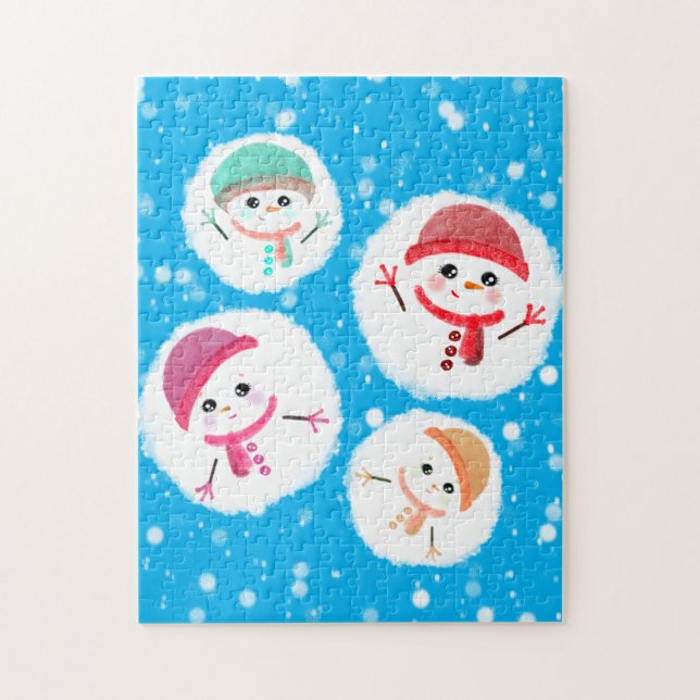 Snowball und Snowman Blue (Vertikal)