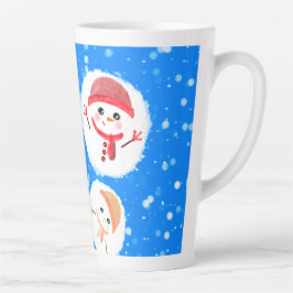 Snowball und Snowman Blue 2 Milchtasse