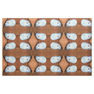 Snowball White Extravagant Pet Rat Gemustertes Gew Stoff