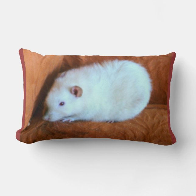 Snowball White Rat Pillow Lendenkissen (Vorderseite)