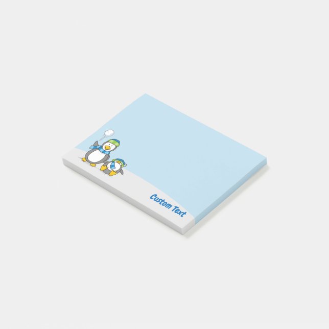 Snowballing Pinguine Post-it-Notizen Post-it Klebezettel (angewinkelt)