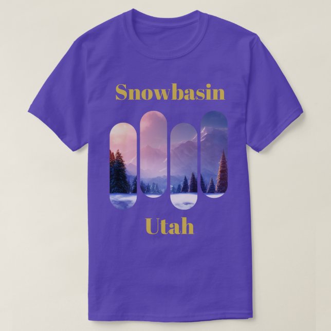Snowbasin ski Utah 3 T-Shirt (Design vorne)