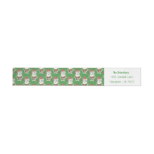 Snowbell Weihnachts-personalisiertes Wraparolabel