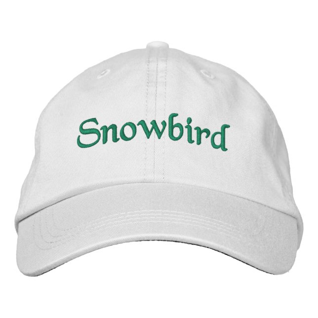 Snowbird Bestickte Baseballkappe (Vorderseite)