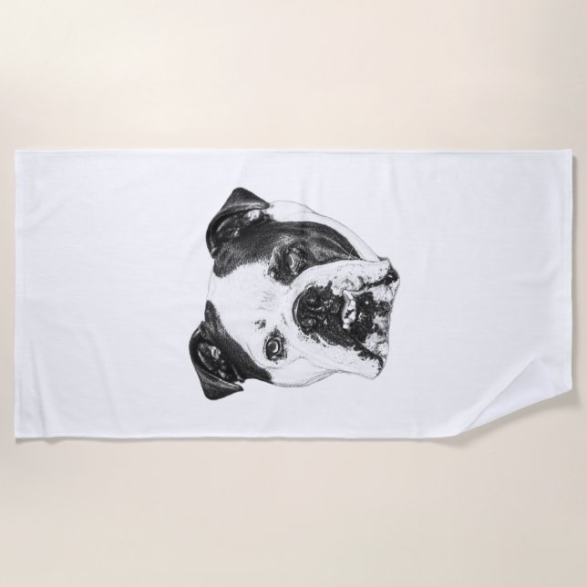 Snowbird Bulldog Handtuch (Vorderseite)