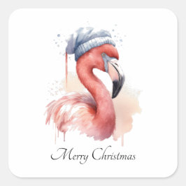 Snowbird Flamingo, Brauch Quadratischer Aufkleber